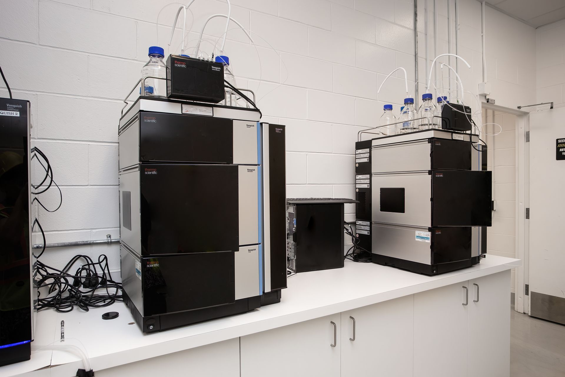 Laboratory analysis instruments at a Future Transfer facility