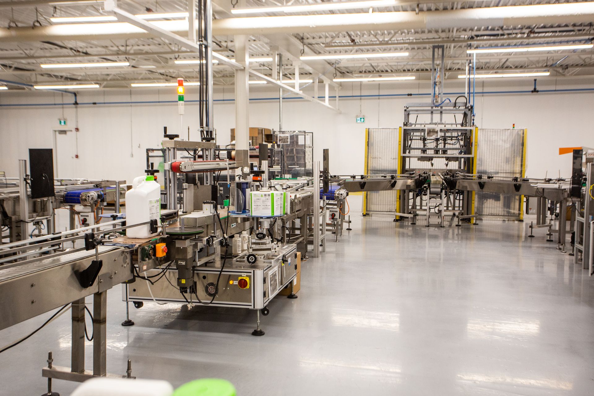 Packaging line producing finished agricultural product